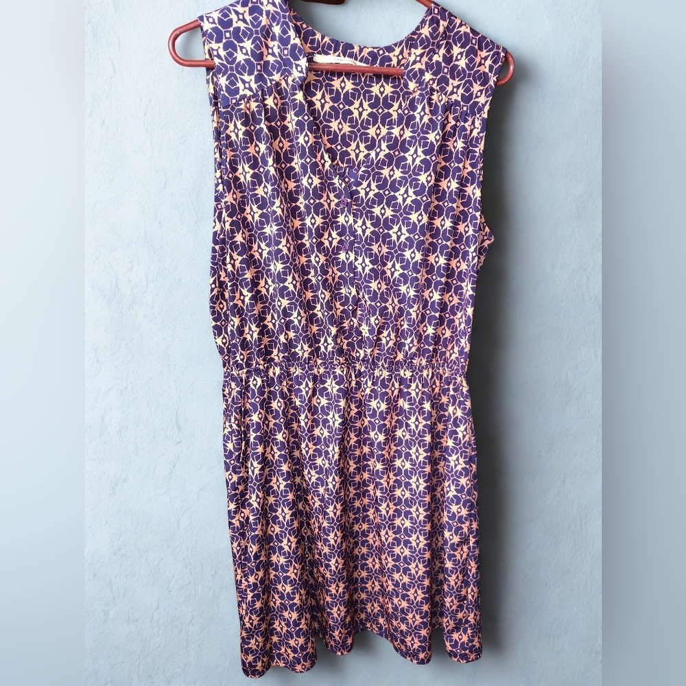 41 Hawthorn Navy Blue/Peach Summer Dress